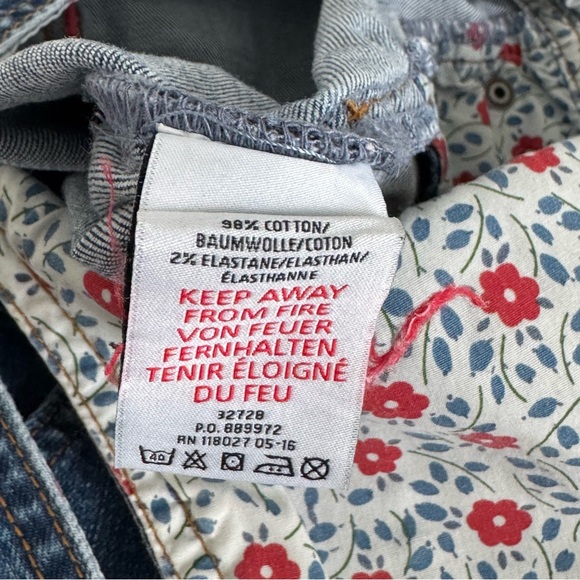 Mini Boden Girls 7-8Y Denim Overalls Medium Wash Stretch Pockets - Picture 7 of 10